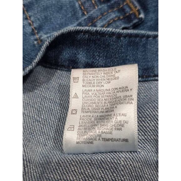 Dickies Women’s Relaxed Fit Bib Y2K preppy Overalls Jumpsuit Mid Wash XS A004182 - Picture 10 of 15